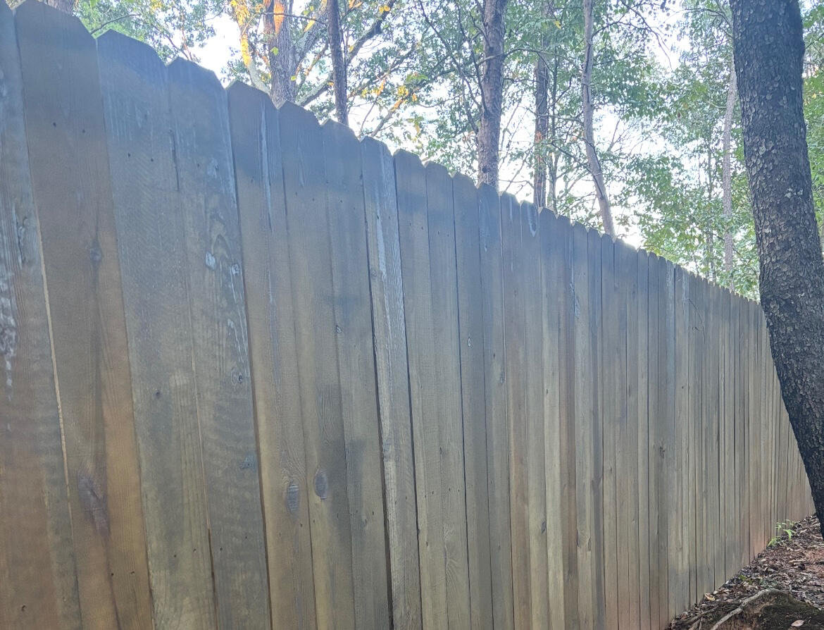 Fence staining